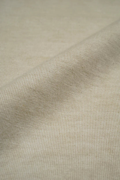 NIGEL CABOURN MAINLINE 7.8oz BASEBALL SHIRT - IVORY/ GREEN