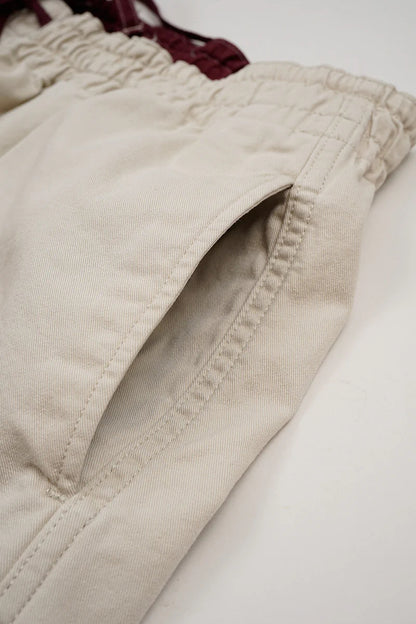 NIGEL CABOURN MAINLINE RUGGER SHORT - PIGMENT FADE - IVORY