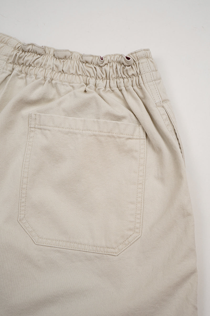 NIGEL CABOURN MAINLINE RUGGER SHORT - PIGMENT FADE - IVORY
