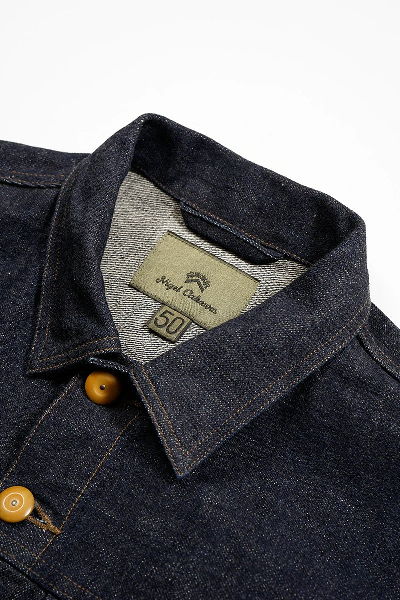 NIGEL CABOURN MAINLINE 40's DENIM JACKET - 12.5oz - INDIGO