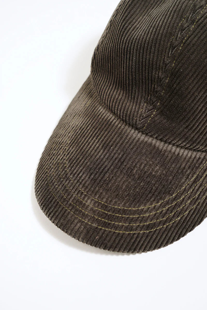 NIGEL CABOURN MAINLINE LOW CAP - 8W CORDUROY - CHARCOAL GREY