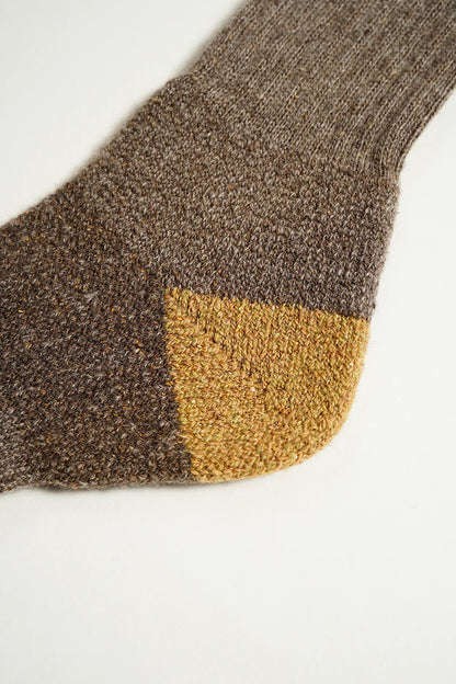 NIGEL CABOURN BORDER SOCKS - BROWN