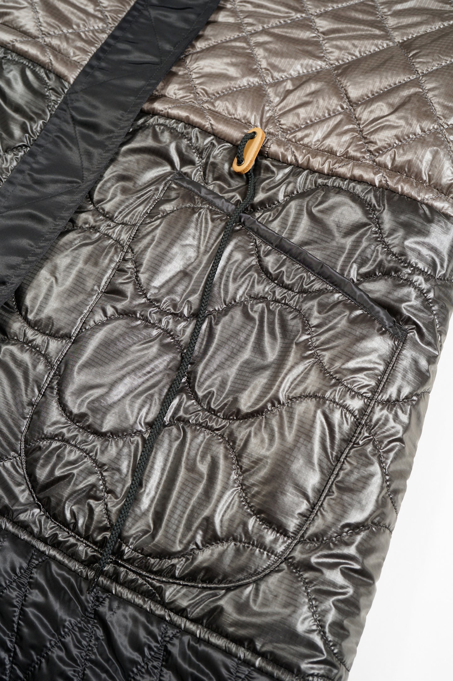 NIGEL CABOURN MAINLINE WOMENS MODIFIED REVERSIBLE COAT - BLACK