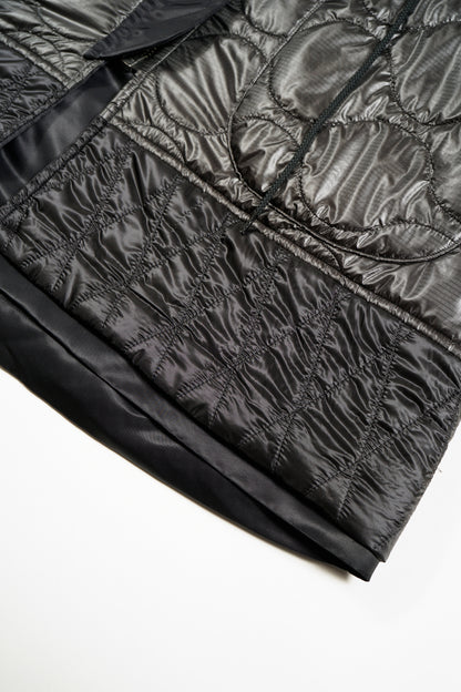 NIGEL CABOURN MAINLINE WOMENS MODIFIED REVERSIBLE COAT - BLACK