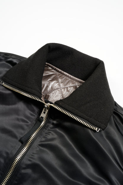 NIGEL CABOURN MAINLINE WOMENS MODIFIED REVERSIBLE COAT - BLACK