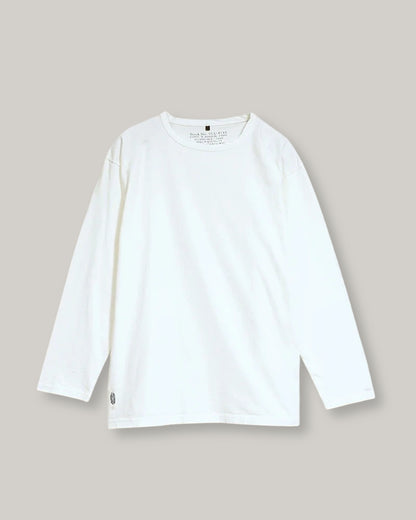 NIGEL CABOURN MAINLINE 40's USMC L/S TEE - OFF WHITE