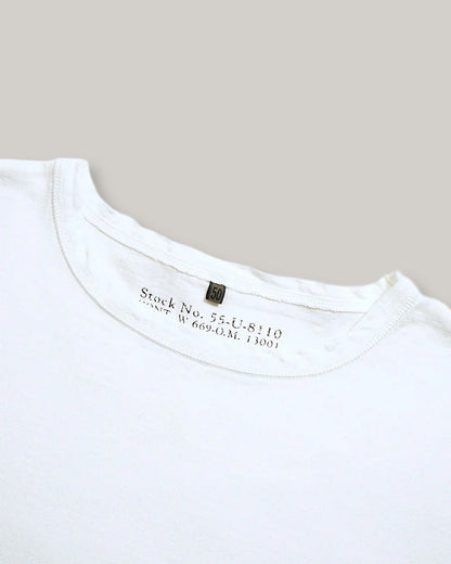 NIGEL CABOURN MAINLINE 40's USMC L/S TEE - OFF WHITE