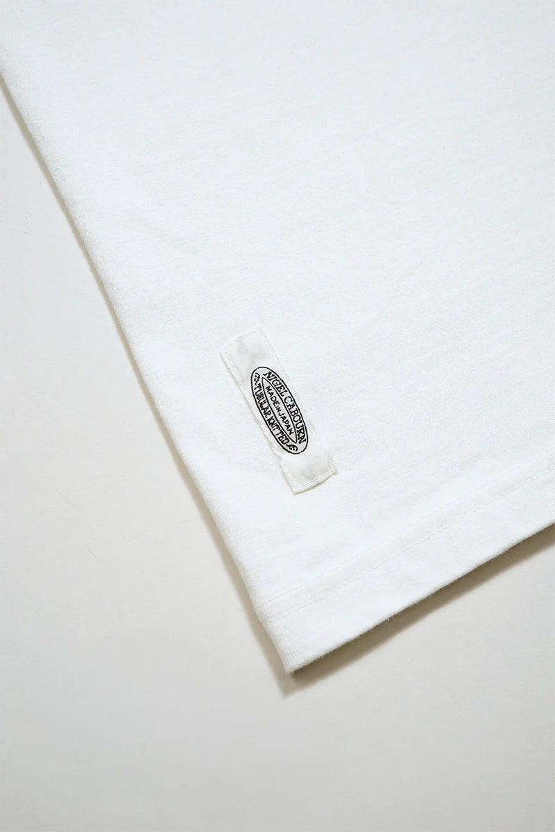 NIGEL CABOURN MAINLINE 40's USMC L/S TEE - OFF WHITE