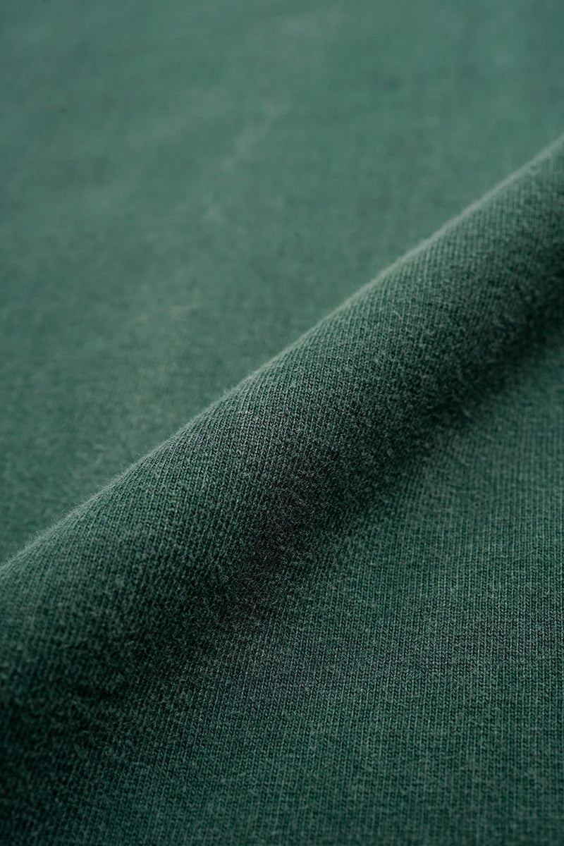 NIGEL CABOURN MAINLINE 40's USMC L/S PIGMENT TEE - GREEN