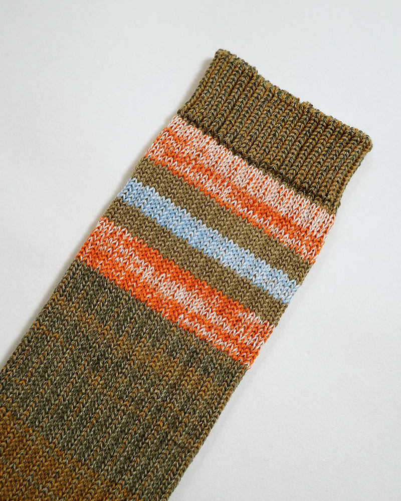 NIGEL CABOURN BORDER SOCKS - GREEN