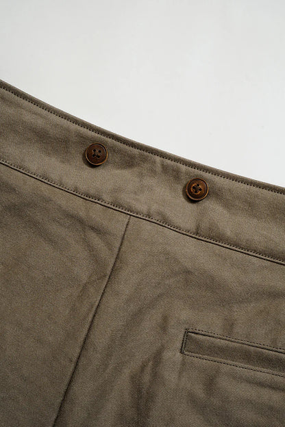 NIGEL CABOURN MAINLINE FISHERMAN PANT KURE KAKISHIBU - DARK BROWN