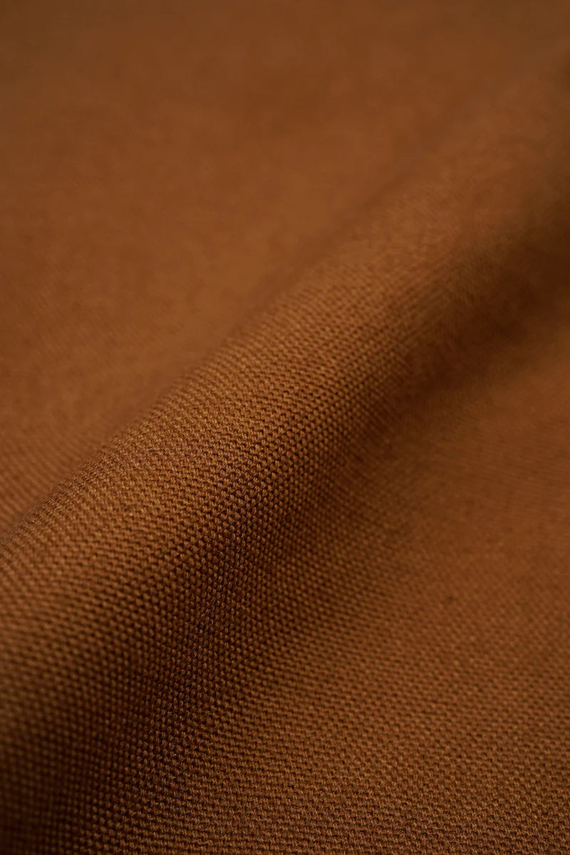 NIGEL CABOURN SHORT ANGLED JACKET - DUCK CANVAS - BROWN