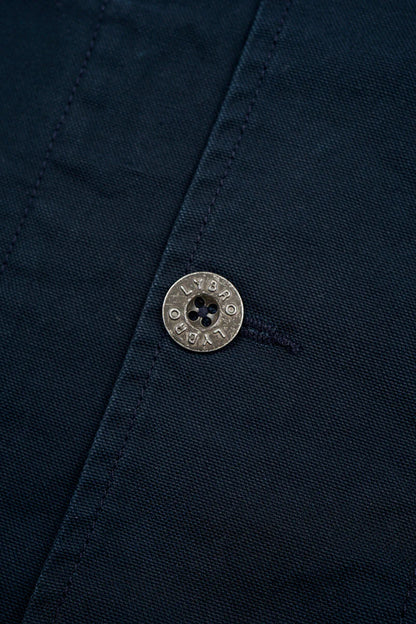 NIGEL CABOURN SHORT ANGLED JACKET - DUCK CANVAS - NAVY