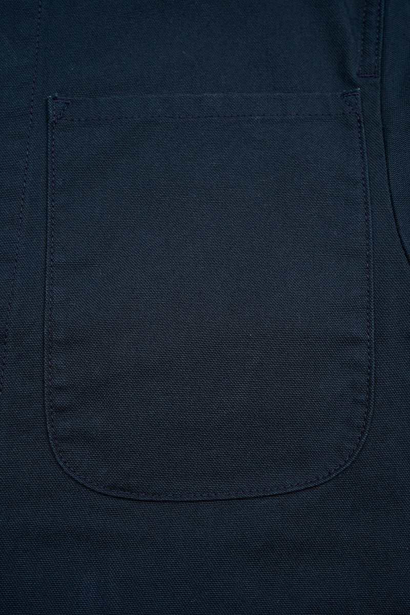 NIGEL CABOURN SHORT ANGLED JACKET - DUCK CANVAS - NAVY