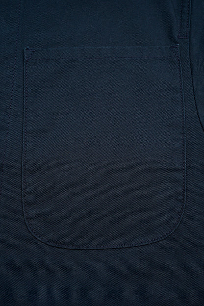 NIGEL CABOURN SHORT ANGLED JACKET - DUCK CANVAS - NAVY