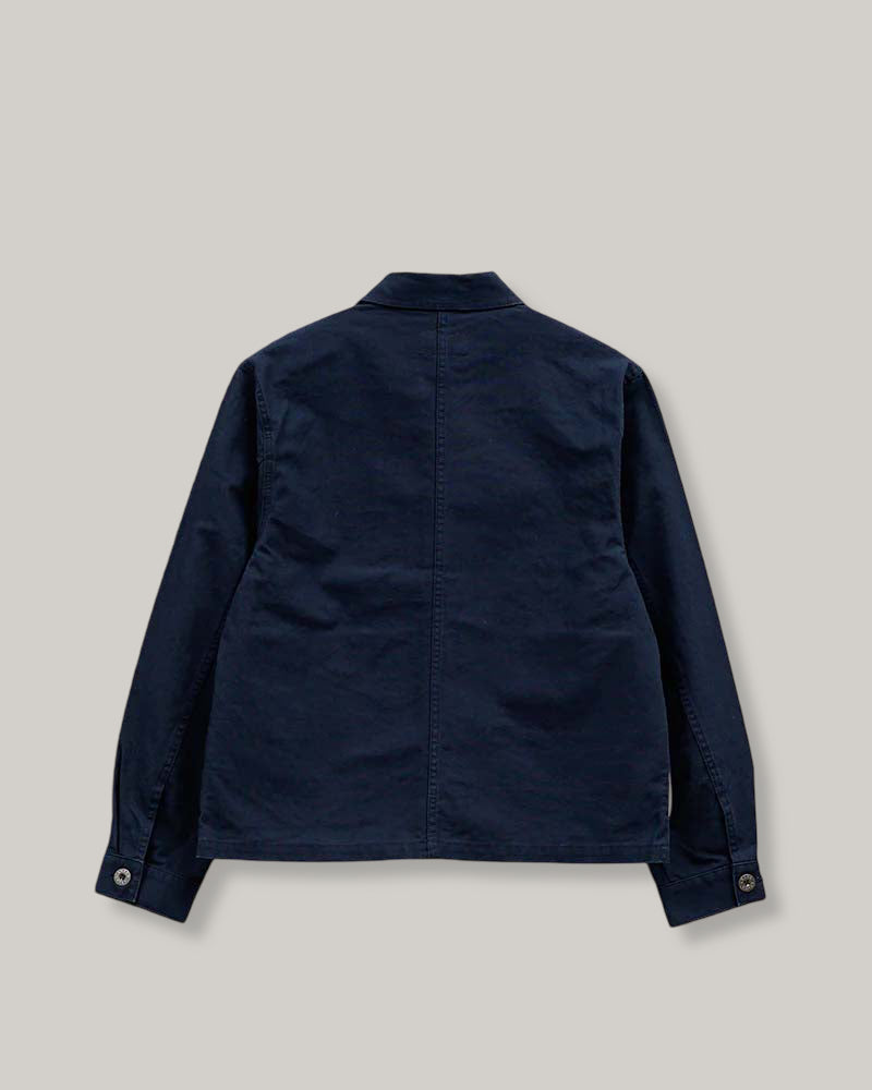 NIGEL CABOURN SHORT ANGLED JACKET - DUCK CANVAS - NAVY