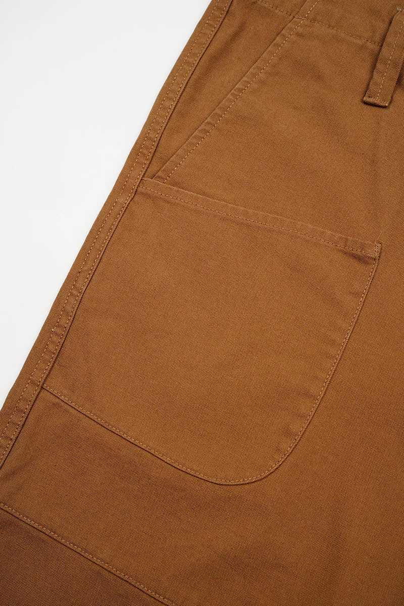 NIGEL CABOURN ANGLED POCKET TROUSER - DUCK CANVAS - BROWN