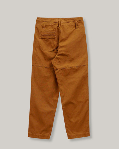NIGEL CABOURN ANGLED POCKET TROUSER - DUCK CANVAS - BROWN