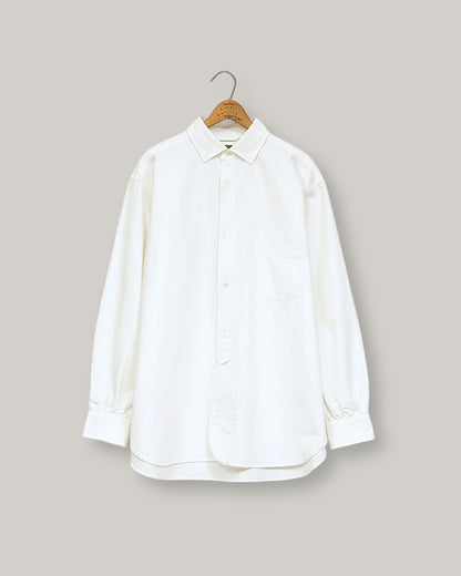 NIGEL CABOURN MAINLINE BRITISH OFFICER SHIRT TYPE2 OX - WHITE