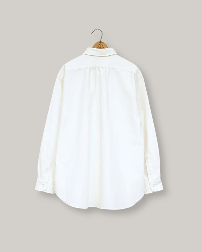 NIGEL CABOURN MAINLINE BRITISH OFFICER SHIRT TYPE2 OX - WHITE