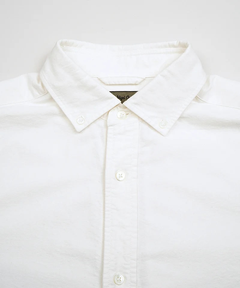 NIGEL CABOURN MAINLINE BRITISH OFFICER SHIRT TYPE2 OX - WHITE