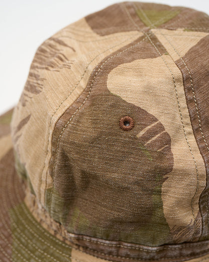 NIGEL CABOURN MAINLINE 40's HAT - FADE CAMO - KHAKI