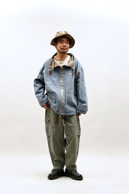 NIGEL CABOURN MAINLINE 40's HAT - FADE CAMO - KHAKI