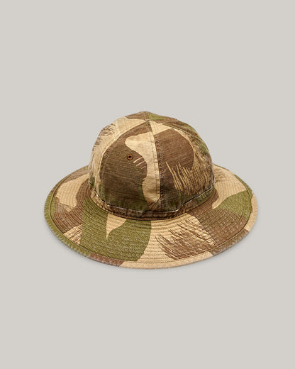 NIGEL CABOURN MAINLINE 40's HAT - FADE CAMO - KHAKI