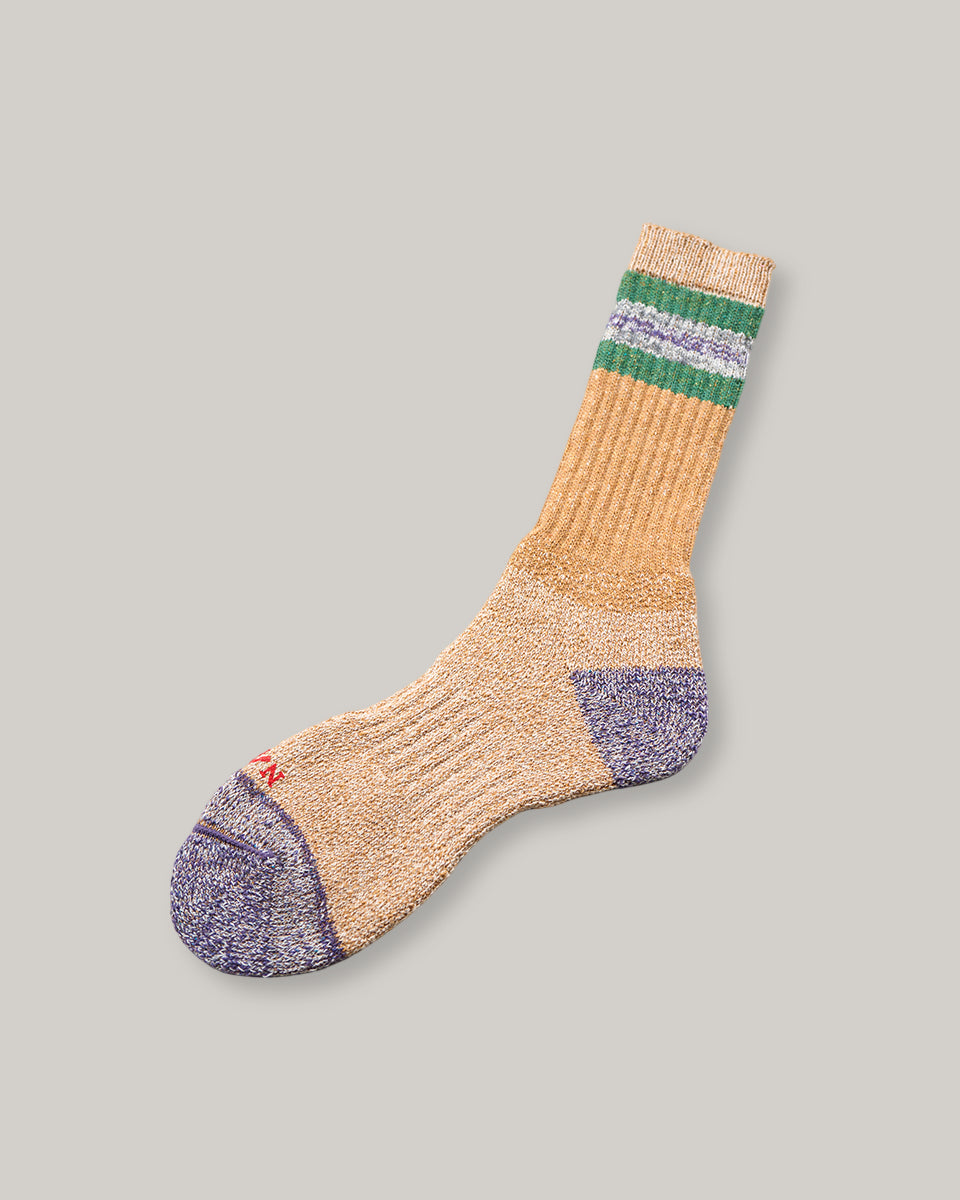 NIGEL CABOURN BORDER SOCKS - BEIGE