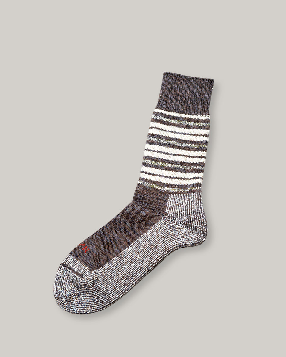 NIGEL CABOURN BORDER SOCKS - CHARCOAL