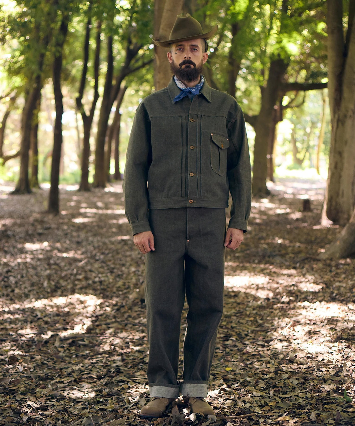 LEE x NIGEL CABOURN OX'ED SILVER -  RANCH WORKER 101J - INDIGO