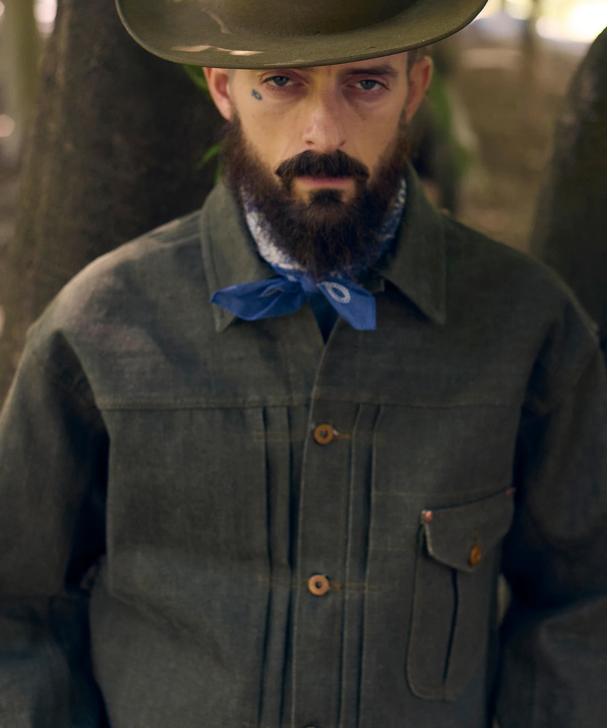 LEE x NIGEL CABOURN OX'ED SILVER -  RANCH WORKER 101J - INDIGO