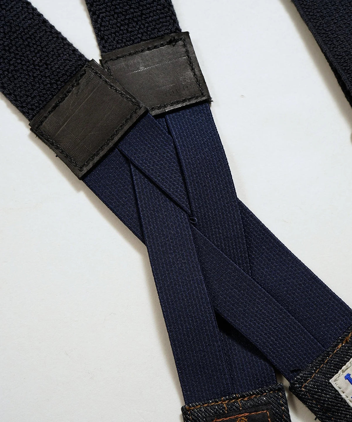 LEE x NIGEL CABOURN OX'ED SILVER -  FILED WORKER SUSPENDER - INDIGO
