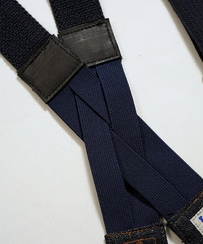 LEE x NIGEL CABOURN OX'ED SILVER -  FILED WORKER SUSPENDER - INDIGO