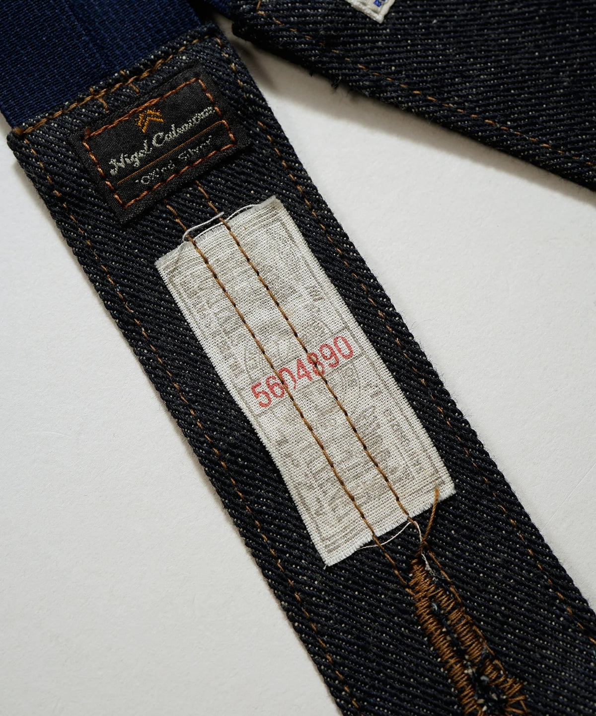 LEE x NIGEL CABOURN OX'ED SILVER -  FILED WORKER SUSPENDER - INDIGO