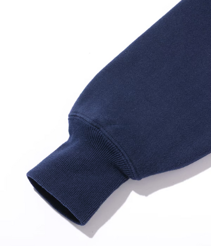BUZZ RICKSON'S 'COAST GUARD' HORIZONTAL KNIT SWEATSHIRT - NAVY