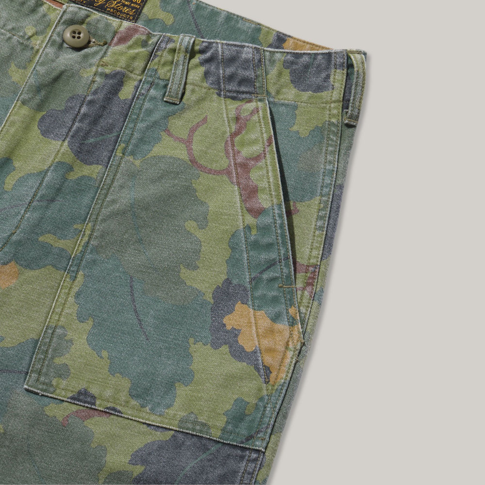 BUZZ RICKSON CIVILIAN MODEL TROUSERS -  MITCHELL PATTERN CAMOUFLAGE