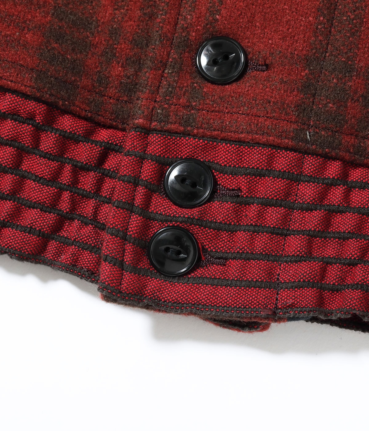 BUZZ RICKSON WOOL CIVILIAN CONSERVATION CORPS JACKET - RED PLAID