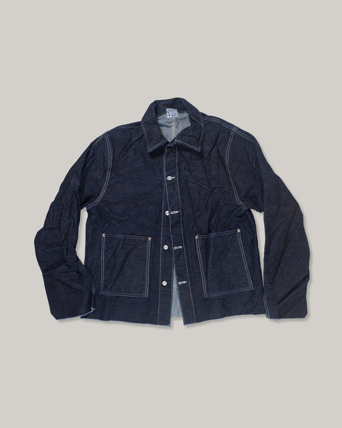 TENDER CROSS CUT JEANS JACKET 16oz SELVAGE DENIM - RINSED