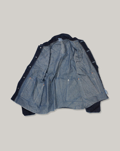 TENDER CROSS CUT JEANS JACKET 16oz SELVAGE DENIM - RINSED