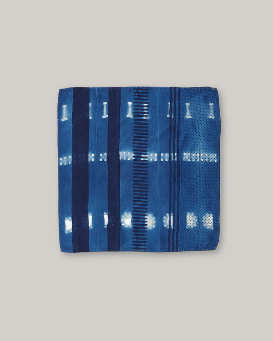 11.11 SILK SCARF -  MEDIUM INDIGO