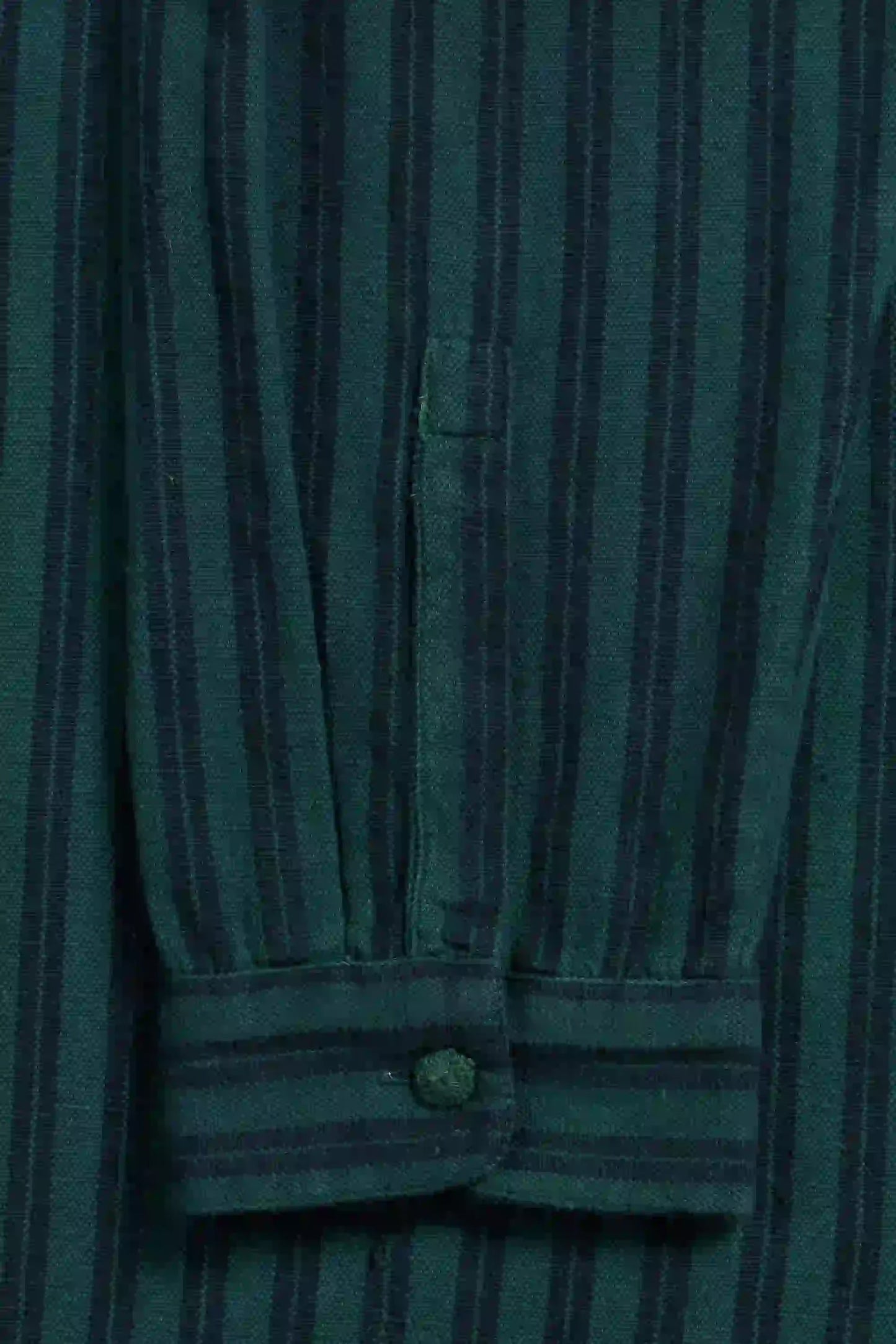 11.11 LOVERS STRIPED SHIRT - BOTTLE GREEN