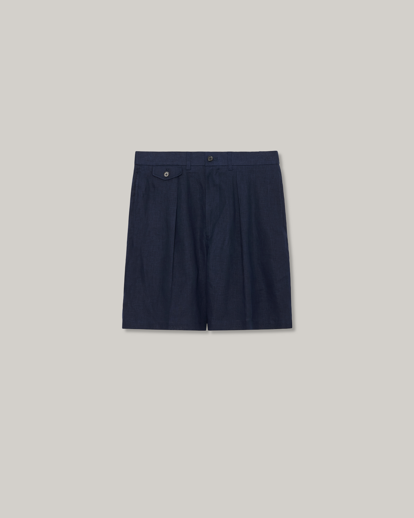 MARKAWARE CLASSIC FIT HEMP SHORTS - NAVY