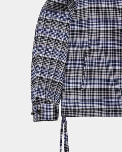 MARKAWARE HALF ZIP SERVICE JACKET - PURPLE CHECK