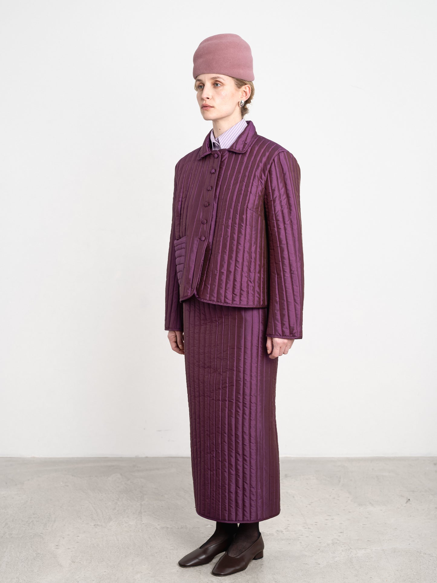 CAWLEY QUILTED SILK ADA JACKET