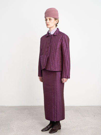 CAWLEY QUILTED SILK ADA JACKET