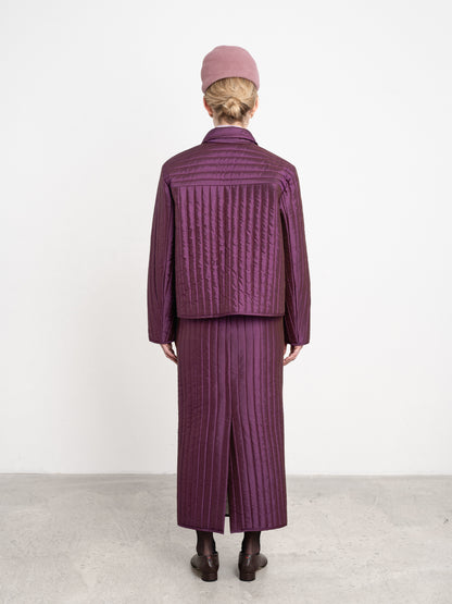 CAWLEY QUILTED SILK ADA JACKET