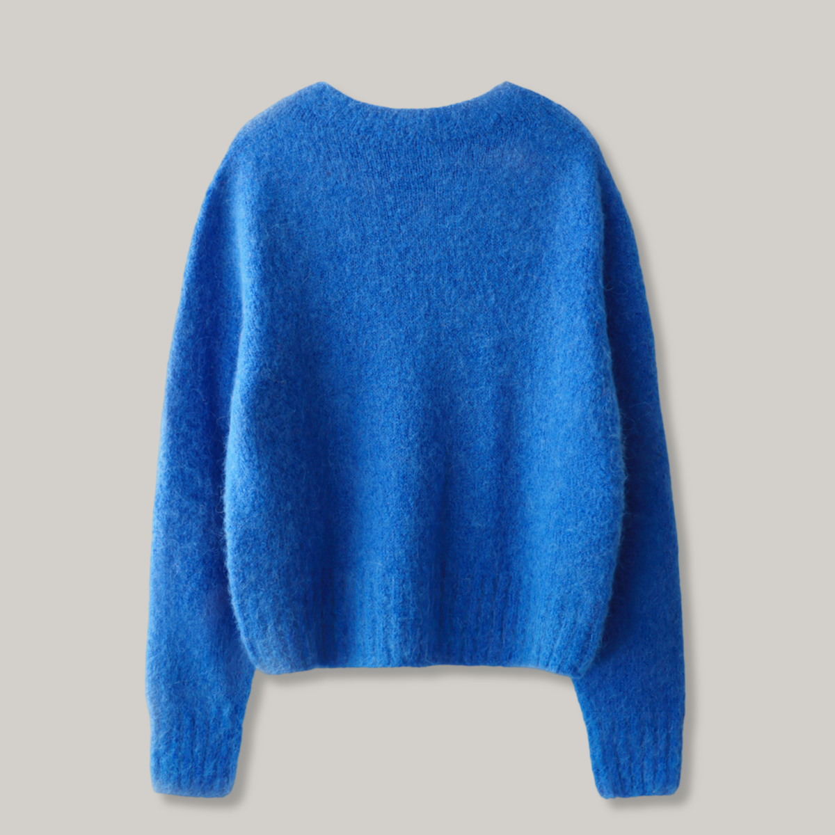 NOTHING WRITTEN ALPACA KNIT CARDIGAN - PACIFIC BLUE