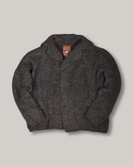 MONITALY ITALIAN JAIL JACKET - CHARCOAL BOUCLE