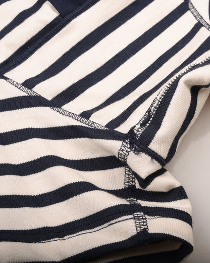 MERZ B SCHWANEN STRIPED UNDER SHORTS 2M55 - INK/ NATURE